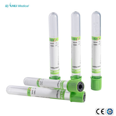 หลอดเก็บเลือดสุญญากาศโซเดียม / ลิเธียมเฮปารินเจล PSGT 13 * 100 มม