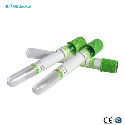 หลอดเก็บเลือดสุญญากาศโซเดียม / ลิเธียมเฮปารินเจล PSGT 13 * 100 มม