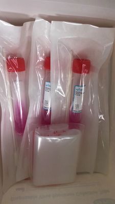 หลอดเก็บตัวอย่างไวรัสขนาดกลาง VTM แบบใช้แล้วทิ้ง 6ml 12ml 30ml