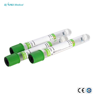 หลอดเก็บเลือดสุญญากาศเจลและลิเธียมเฮปาริน CE อนุมัติ