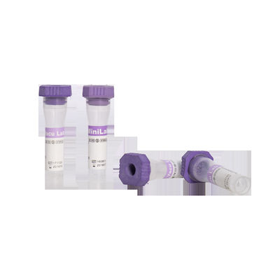 Micro K2 EDTA หลอดเก็บเลือดฝอยหลอดลาเวนเดอร์ยาง