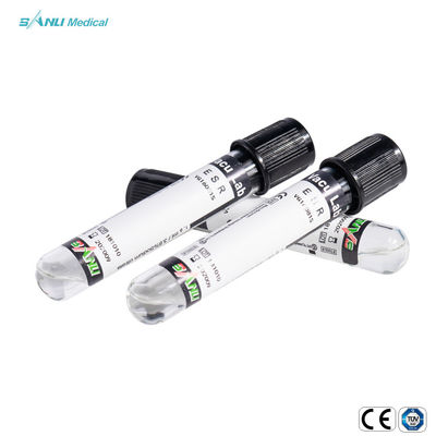 การเก็บเลือดสูญญากาศหลอด ESR แบบใช้แล้วทิ้ง CE ISO Approved
