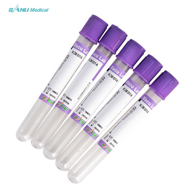 การเก็บเลือดแบบใช้แล้วทิ้ง EDTA K3 Tube 3-5ml CE Approved