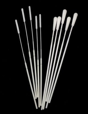 EO Sterilizied Viral Sampling Swab ความยาวหัว 10 มม. จุดใดก็ได้ที่แตกหักได้