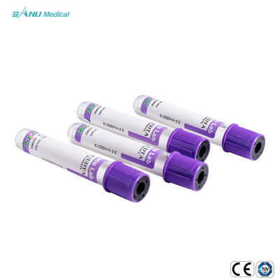 หลอดเก็บเลือดสุญญากาศ ISO9001 K2 EDTA สำหรับการตรวจโลหิตวิทยาในเลือด