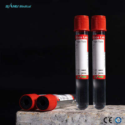 หลอดเก็บเลือดพลาสติกธรรมดา Red Top Sterile Non Toxic