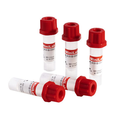 หลอดเก็บเลือดฝอยด้านบนสีเหลือง 0.2ml 0.25ml 0.5ml 100pcs ถาด