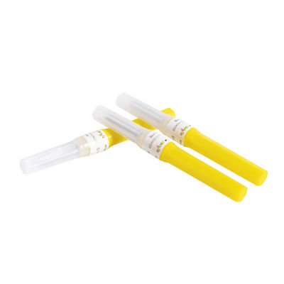 เข็มเจาะเลือด 20G 0.9x19 มม. สีเหลืองสำหรับใช้ครั้งเดียว