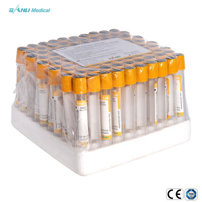 PET Clot Activator แบบใช้แล้วทิ้งด้วยเจล 13x100mm
