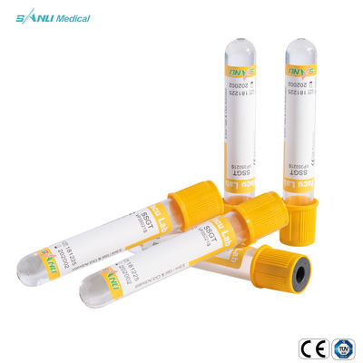 PET Clot Activator แบบใช้แล้วทิ้งด้วยเจล 13x100mm
