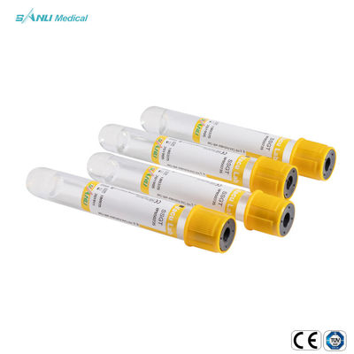 หลอดเก็บเลือดสูญญากาศ PET แบบใช้แล้วทิ้ง Clot Activator พร้อมเจล 16x100mm