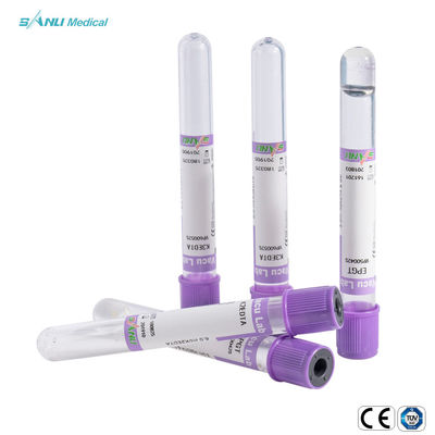 EDTA K3 หลอดเก็บเลือดสุญญากาศ วัสดุ PET ลาเวนเดอร์ยอดนิยม