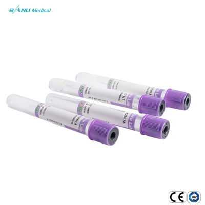 EDTA K3 หลอดเก็บเลือดสุญญากาศ วัสดุ PET ลาเวนเดอร์ยอดนิยม