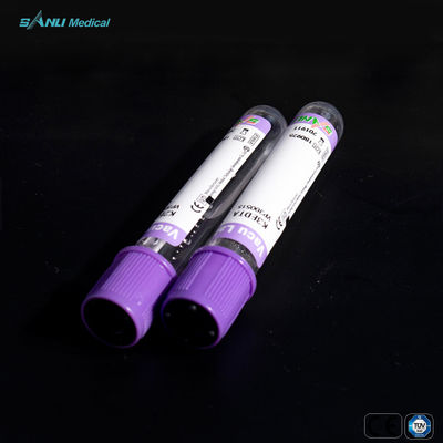 EDTA K3 หลอดเก็บเลือดสุญญากาศ วัสดุ PET ลาเวนเดอร์ยอดนิยม