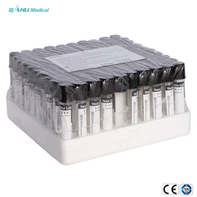 หลอดเก็บเลือดสูญญากาศ 13x75 มม. ESR พร้อมโซเดียมซิเตรต 0.129mol / L 0.129mol / L