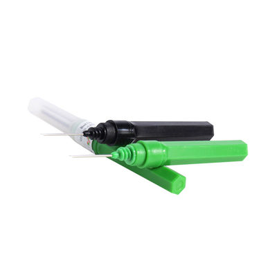 เข็มเจาะเลือด Green Asepsis ISO9001 21G 1 '' 0.8x25mm