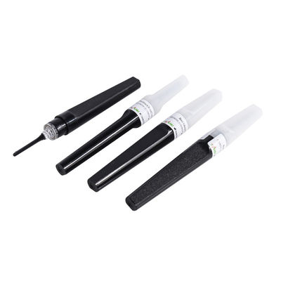 เข็มรำลึกความหลังหลายอันสีดำ 22G แบบใช้แล้วทิ้งสำหรับการเจาะเลือด