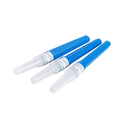 เข็มรำลึกความหลังหลายเข็ม 23G สีน้ำเงินเข็มเก็บเลือดแบบใช้แล้วทิ้ง