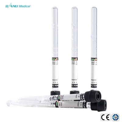 CE 3.8% โซเดียมซิเตรต ESR หลอดเก็บเลือด 1.6ml แก้วสูญญากาศทิ้ง