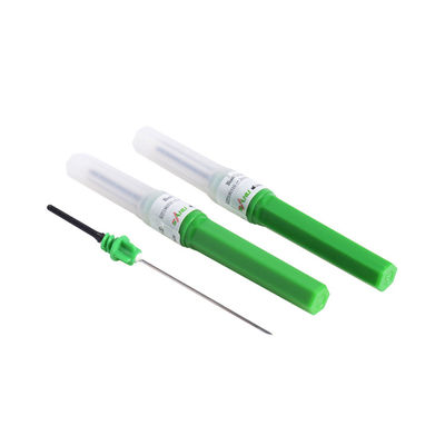 เข็มเก็บตัวอย่างเลือดปลอดเชื้อแบบใช้แล้วทิ้ง 22G 1 นิ้วสีเขียว