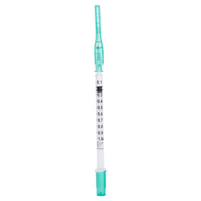 ความปลอดภัยปลอดเชื้อ Medical Arterial Blood Collection Syringe Disposable 3ml 22G