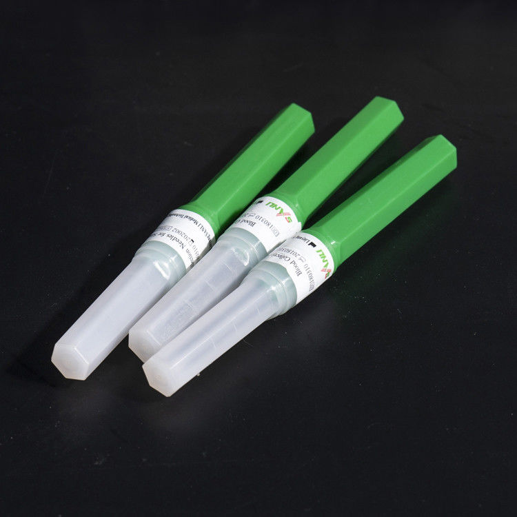 11/4&quot; เข็มเจาะเลือด รีเฟล็กแบ็ค สุญญากาศ สีเขียว 21G 0.8x31mm